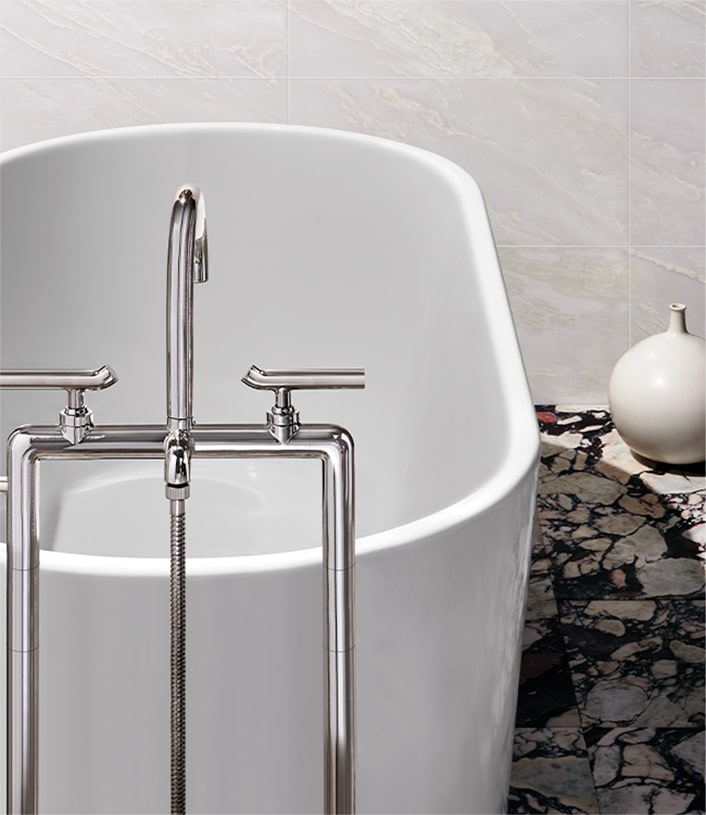 Modern Bath Tub with new Bond Tub Filler