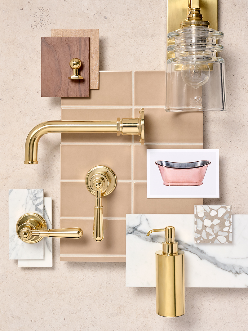 Regulator Wall Mounted Lavatory Faucet, Clothilde Bathtub, Watt Sconce, Regulator Knob, Luster Soap Dispenser, Keystone, Architectonics2, Portlandia
