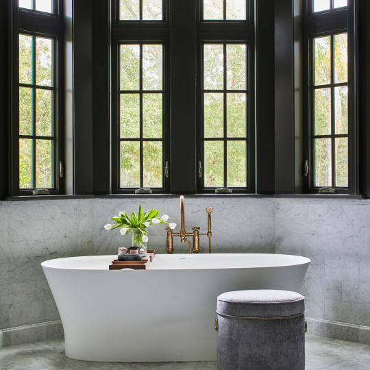 HENRY TUB FILLER IN BRASS