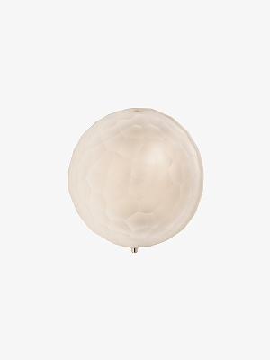 Lucia Wall / Ceiling Small Round Flush Mount with Murano Glass Diffuser
