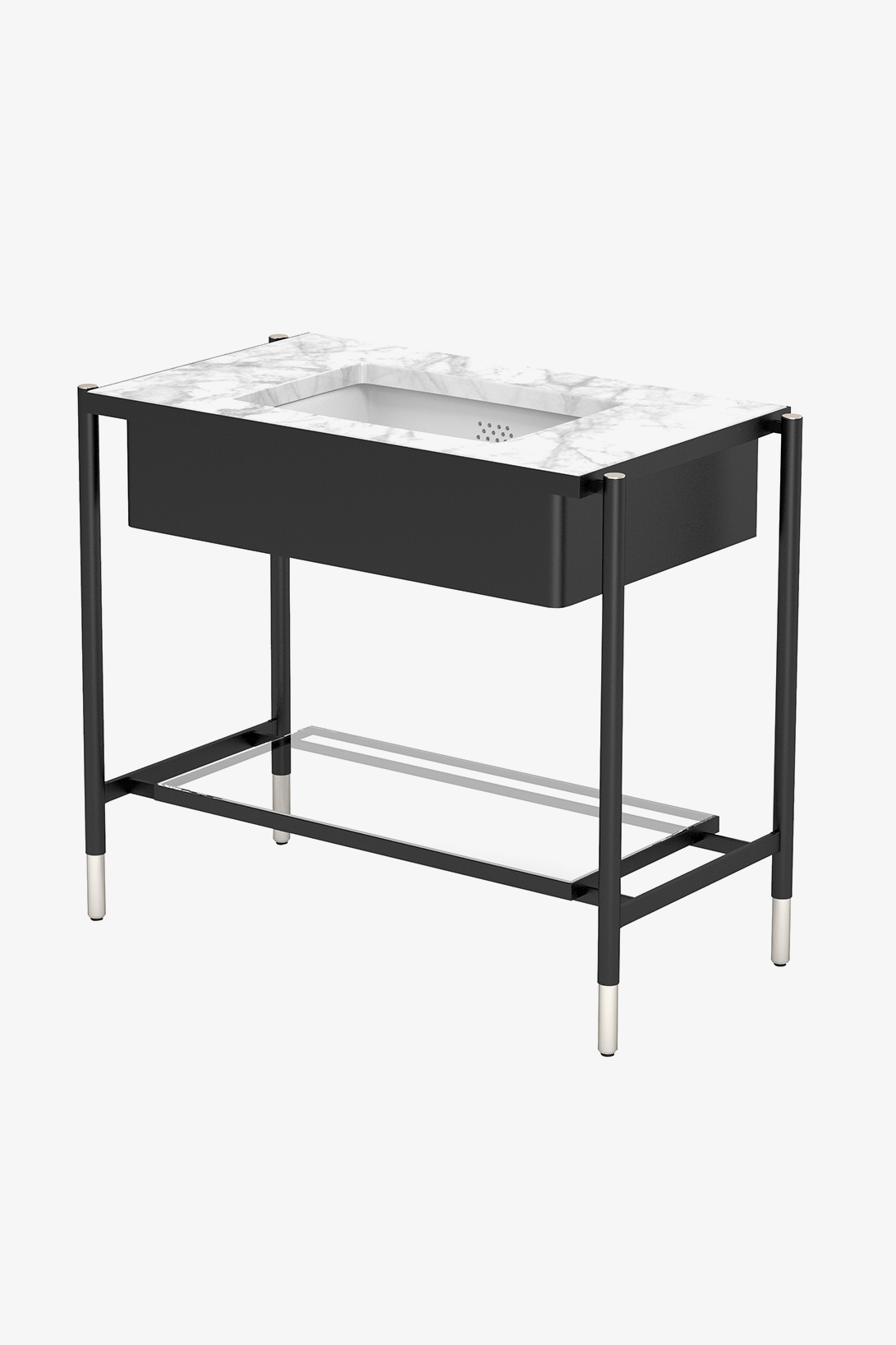 Bond Metal Four Leg Single Washstand