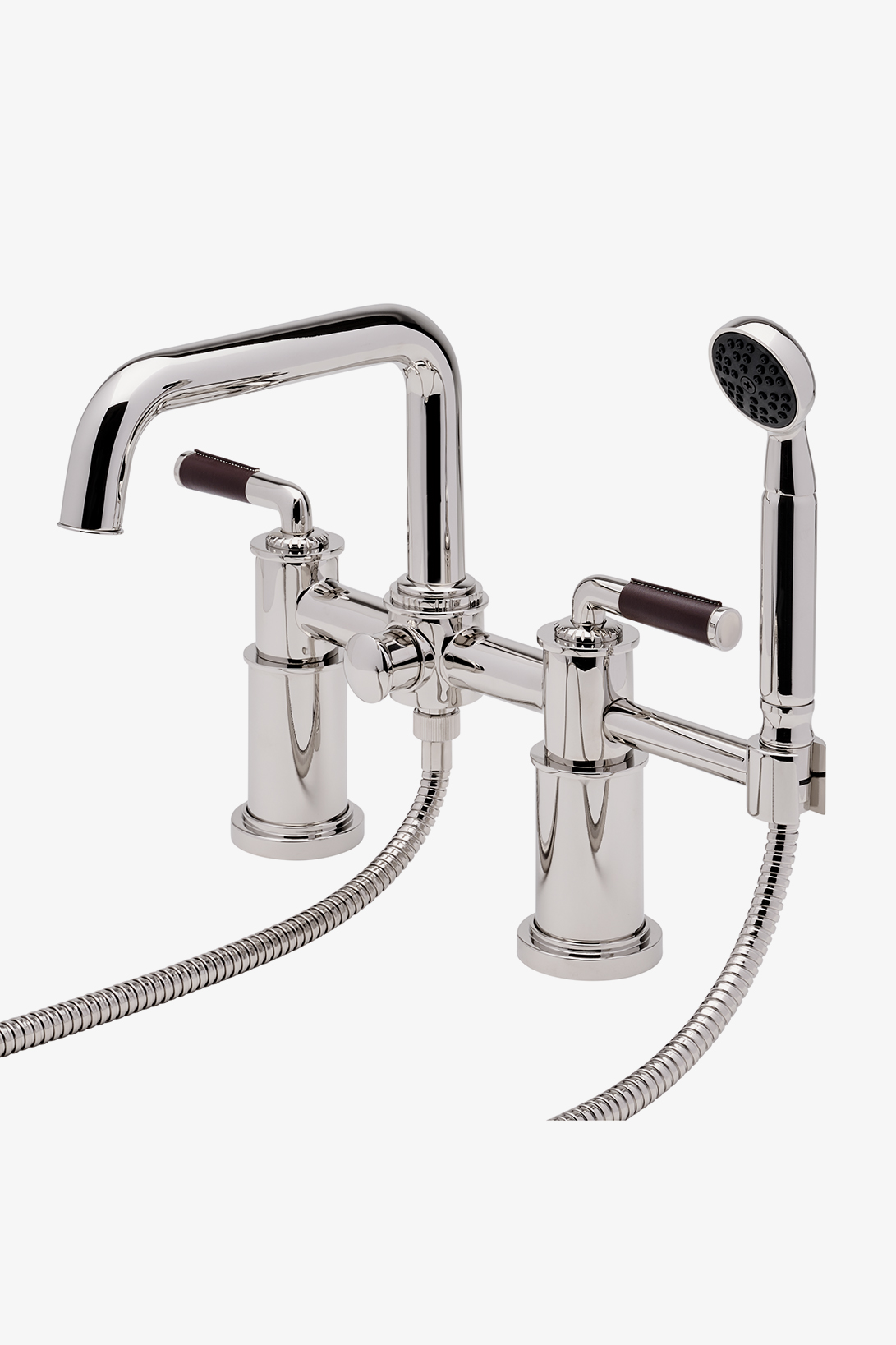 Henry Chronos Deck Tub Filler Leather Lever