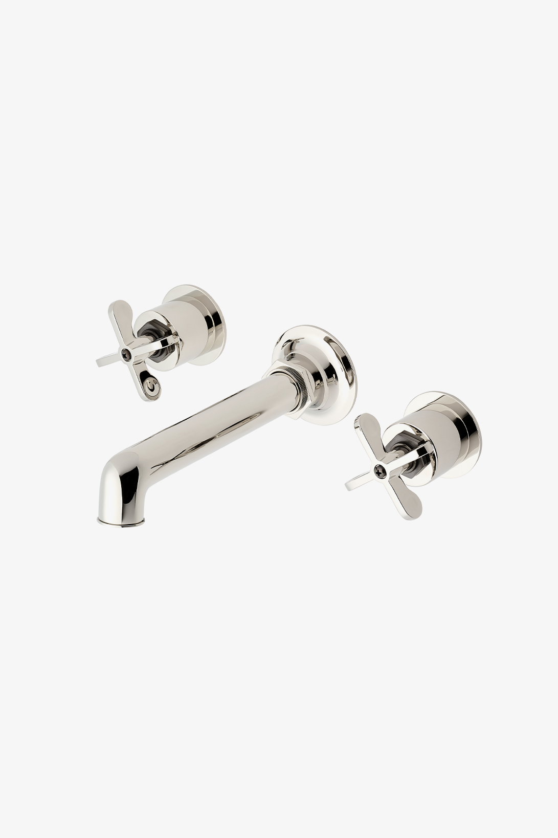 Henry Wall Faucet, Two-Tone Cross Handles