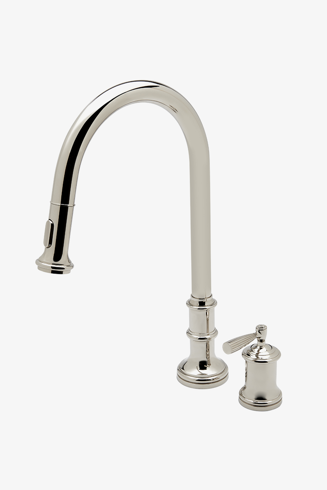 Foro Two Hole Gooseneck Kitchen Faucet