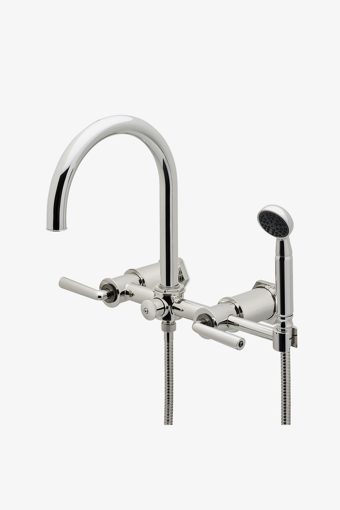 Henry Wall Tub Filler, Two-Tone Lever Handles