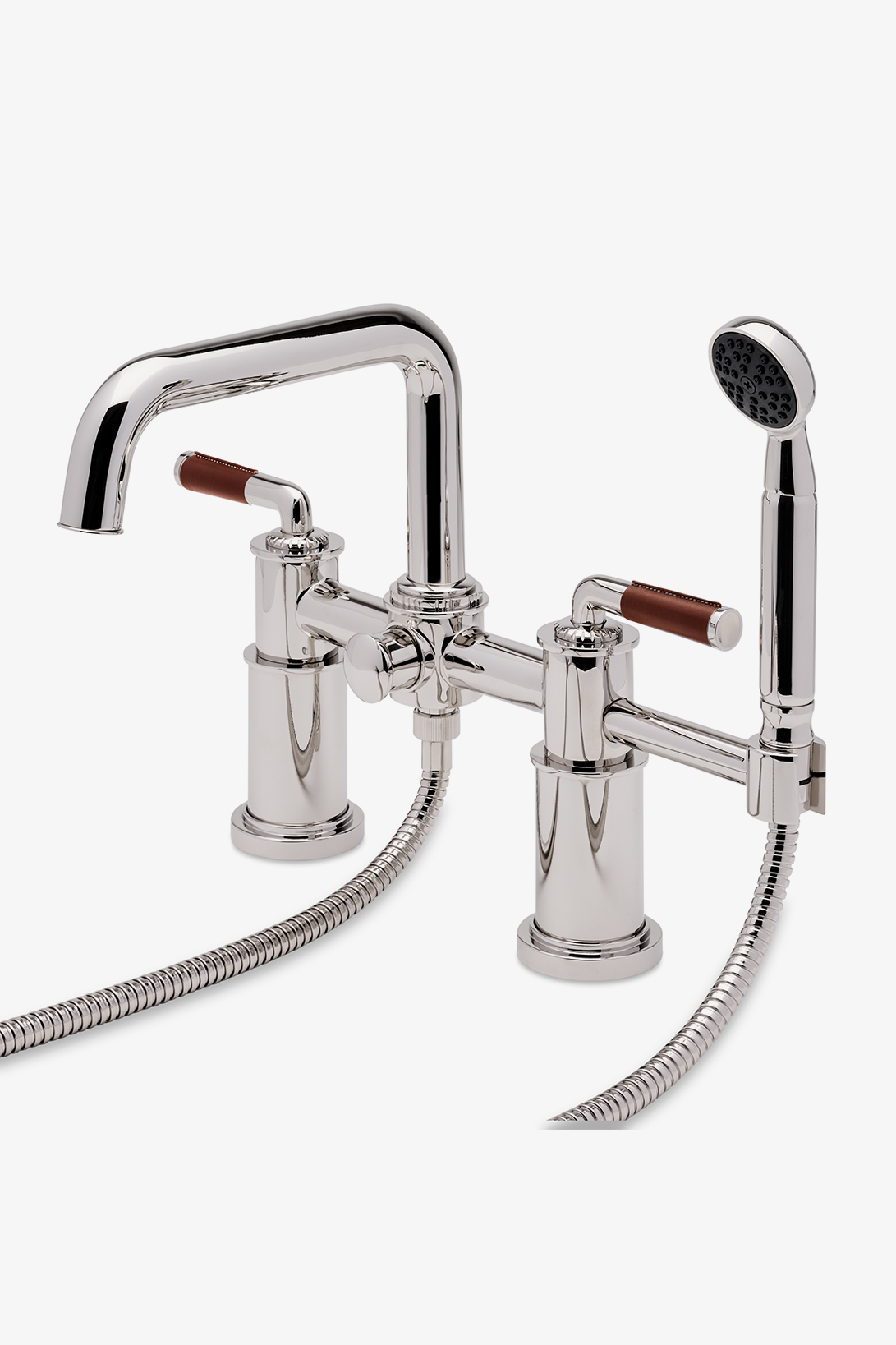 Henry Chronos Deck Tub Filler Leather Lever