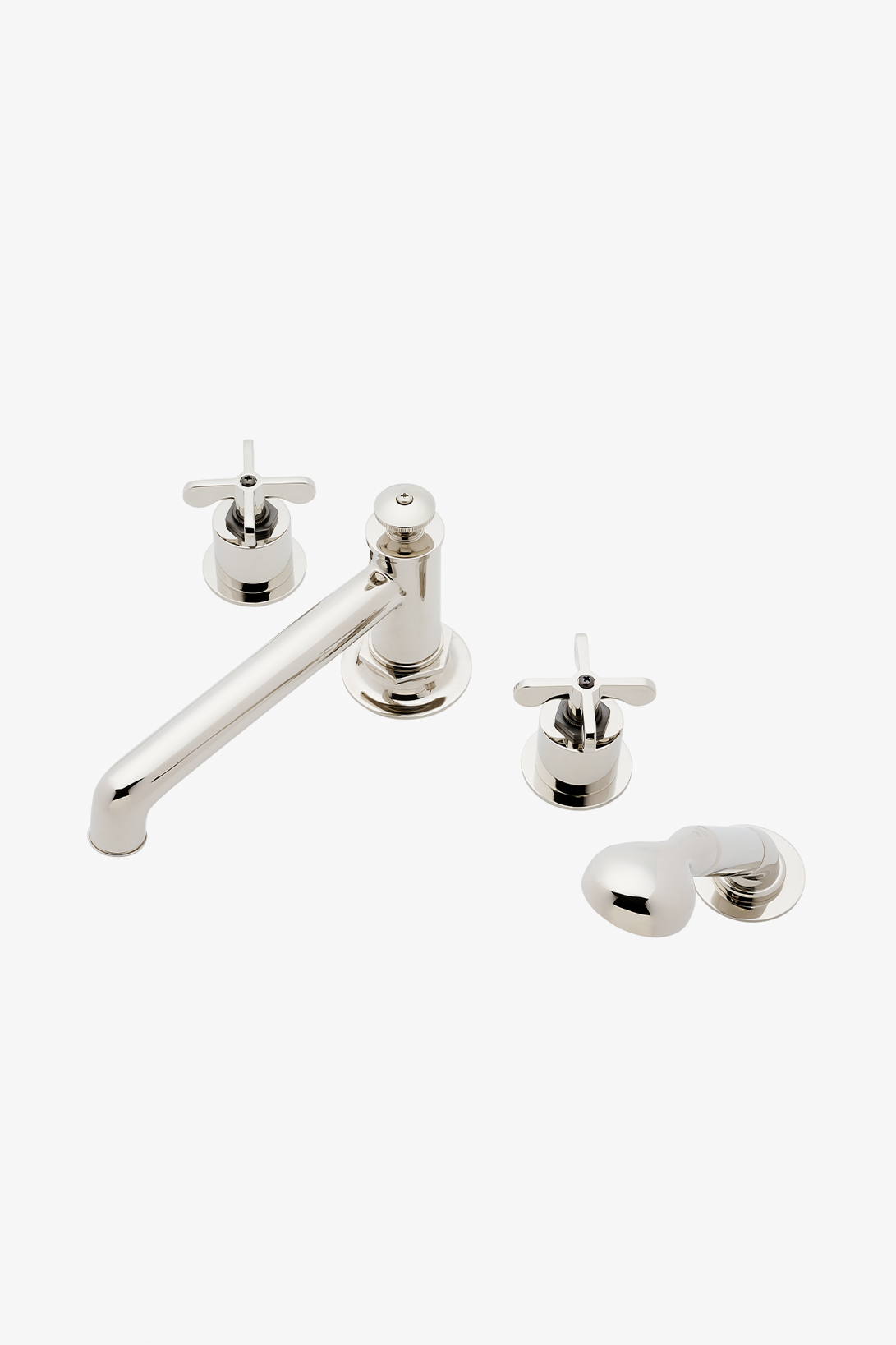 Henry Tub Filler, Two-Tone Cross Handles