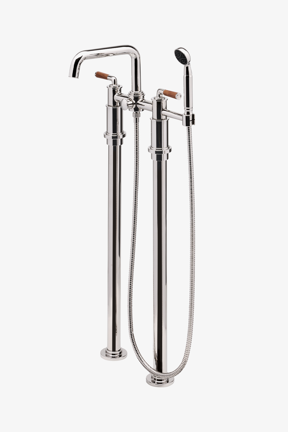 Henry Chronos Tub Filler Walnut Lever