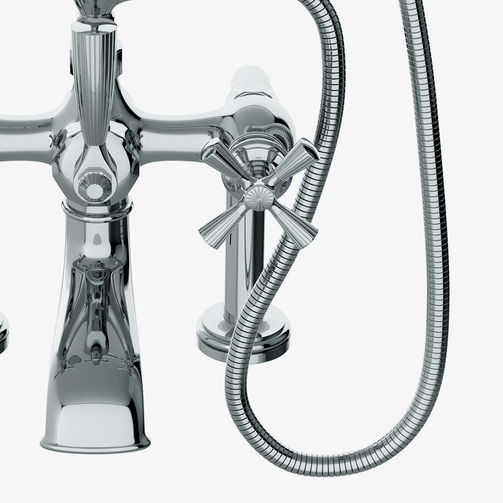 Foro Deck Mounted Exposed Tub Filler