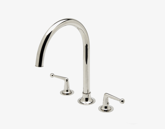 Dash Three Hole Goosneck Kitchen Faucet 