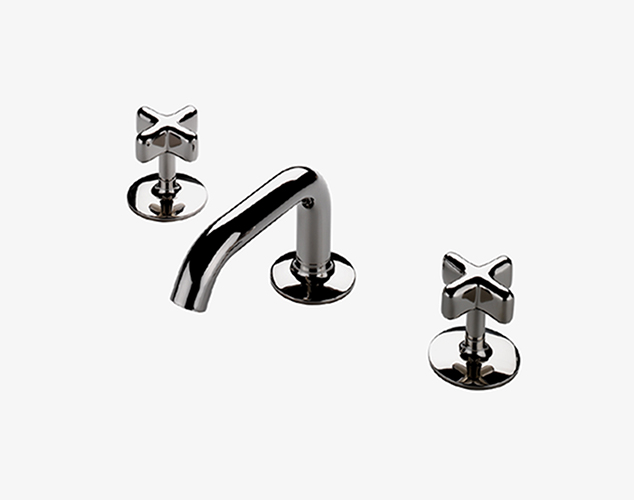 .25 Low Profile Three Hole Deck Mounted Lavatory Faucet