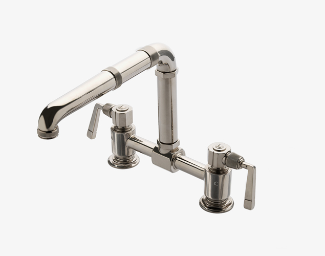 R.W. Atlas Three Hole High Profile Ktichen Faucet 